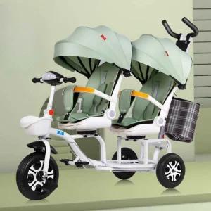 쌍둥이 유모카 2인용 자전거 절충형 레귤러 2인승 접이식 2인