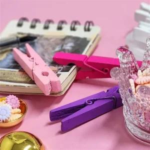 나무집게 미니 장식 사진 포토  7.2cm