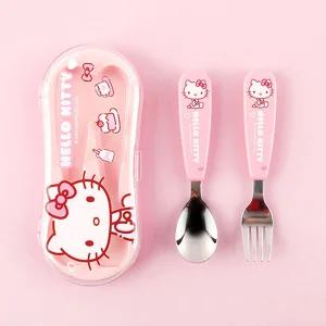  산리오 큐티 스푼포크 케이스세트-헬로키티