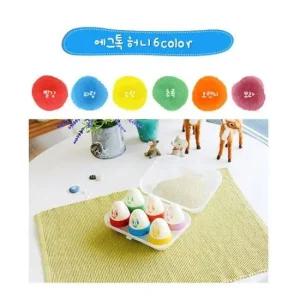 크레용 에그톡 6컬러 허니 물감놀이