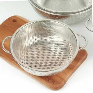 퀸센스 스텐 채반 양수 튀김망 소쿠리 바구니 23cm