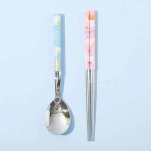 시나모롤 주니어 가벼운 진공 스텐수저세트