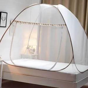 돔형 원터치 모기장 200x150cm 사각모기장 침대모기장 텐트모기장 원터치모기장