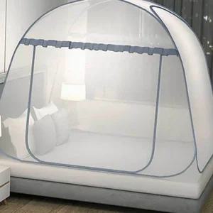 그레이 원터치 모기장 침대모기장 접이식모기장 모기장텐트 실내모기장 가정용모기장