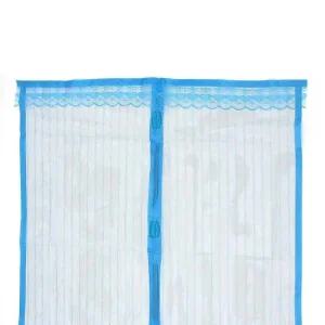 모기장 블루 90cm 출입문 베란다 문틀 차단 현관 입구 미세망 창문 도어 가림막