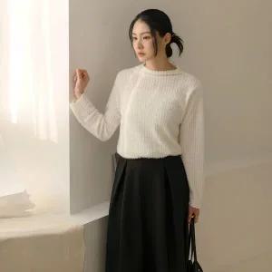 [하프클럽/]에퍼 레이스 퍼 하이넥 티