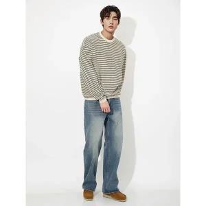 [하프클럽/해리슨]와이드 본딩 청바지 523 ICNC1061