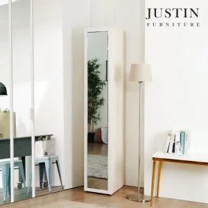 [저스틴퍼니처]무드핏 원터치 거울 틈새 옷장(400)