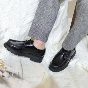캐주얼 구두 더비슈즈 키높이 무광 스트릿 남성 슈즈 더비슈즈 구두 남자신발 로퍼 슈즈