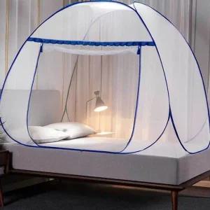 원터치 타임 모기장 블루 120x200cm 캐노피모기장 텐트모기장 원터치모기장