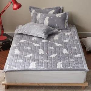 이솔홈 북극곰 따뜻한 극세사 카페트 침대패드 SS