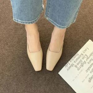 3컬러 여자 데일리 뮬 로우힐 513 여성구두 여성뮬 로우힐 낮은굽 뮬힐