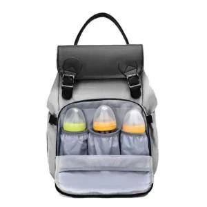 그레이 포켓 기저귀 백팩 방수 보온보냉 파우치 외출