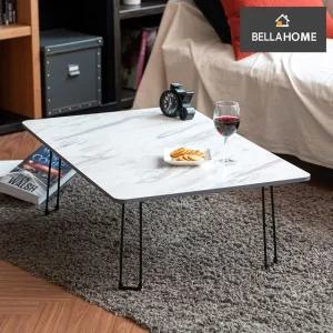 [벨라홈] 이지심플 테이블 블랙 마블 800 (CN9491)