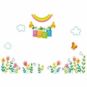 꽃들의어린이집 DIY 데코스티커 B형