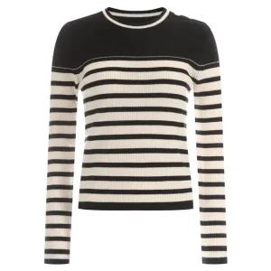 숄더버튼 여성 라운드 골지 슬림 이너 캐시미어 니트 FR.B-WKN-1758-블랙.크림