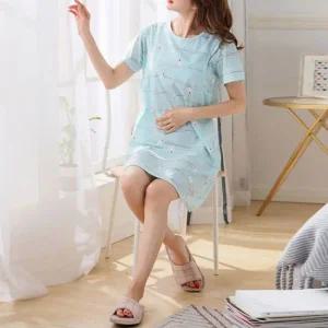 임산부 버드수유롱티 반팔 수유복 수유원피스 홈웨어 917