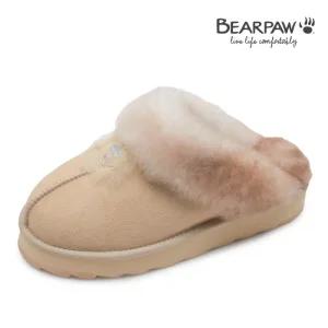 슈즈BERNICE 여성 천 연양가죽 겨울 방한 키높이 양털 슬리퍼 K2762328PDW 바닐라2008413