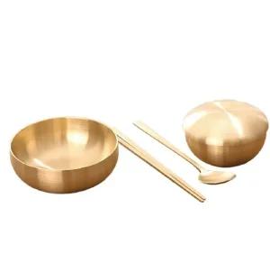 유기 식기(밥그릇1개,밥뚜껑1개,국그릇1개)