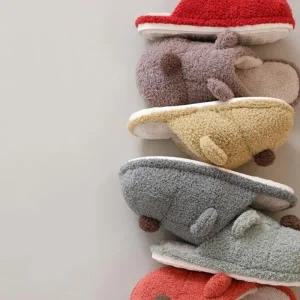 키밍 컬러 실내슬리퍼 커플 거실화 미끄럼방지 편안한 데일리 슬리퍼