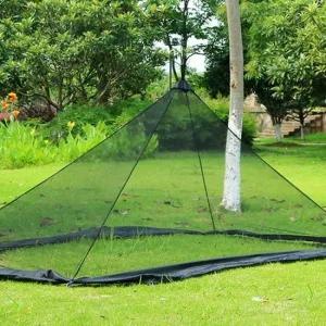 야외 모기장 블랙 공원 나들이 소형 프레임 경량 간편설치 텐트 벌레 캠핑 여름 아기