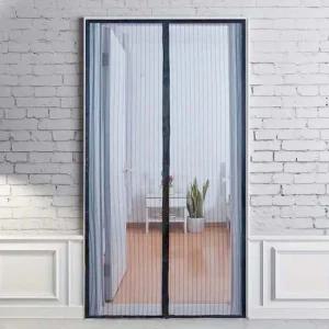 모기안녕 자석 문 모기장 여름 현관 방충망 120x210cm 방문모기장 탈부착모기장