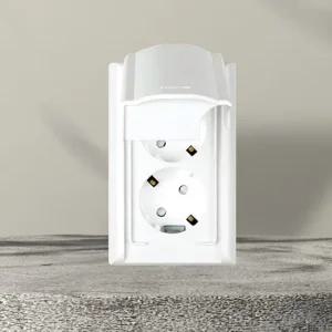 전기 콘센트 커버 덮개형 세로 타입 화이트 AJBATH