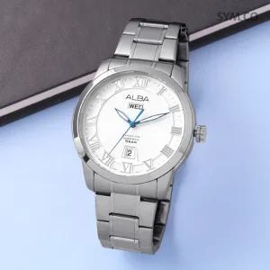 알바 AV3275X1 클래식 로마 데이데이트 아날로그 정장 남자 메탈 시계 c