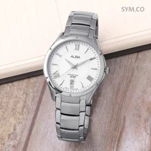 알바 AS9387X1 사파이어 클래식 로마 데일리 정장 남자 메탈 시계 c