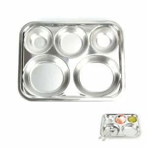 단체급식용 JH23VK43 모서리 둥근 작은 스텐식판 병원 군대 학