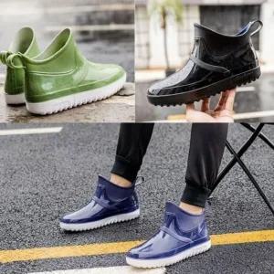 [라일리] Rly 레인 부츠 미들 발목 장화 작업화 남여 공용 유