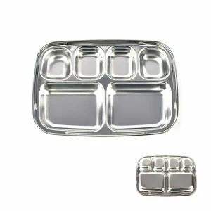 스텐 EY67ER39 유아 4찬 도시락 식판 유치원 어린이집 학교 위