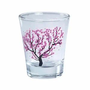벚꽃 UV75DW28 소주잔 세트 술따르면 꽃피는 술잔 4P DD-12234