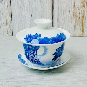 백자 CQ41ET42 청연화문 개완 개합잔 찻잔 다기잔 240ml