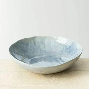 도자기 DU77WR95 1호 샐러드볼 24cm 수묵 이천도자기 낮은 식기