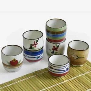 도자기 YP60QC64 정종잔 세트 8P 도자기찻잔 도자기컵