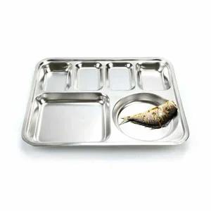 업소 LL12FN88 단체급식용 사각 4찬 스텐식판 병원 군대 학교