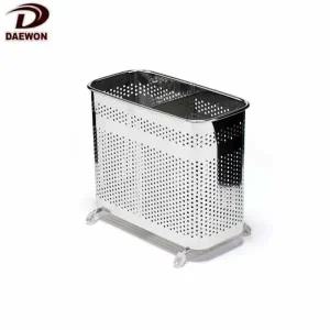 대원 FZ40TA32 스텐드형 스텐 수저통 숟가락통 젓가락통 2칸 식