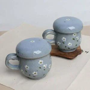 봄맞이꽃 HG61OH22 머그다기 2인세트 -연청