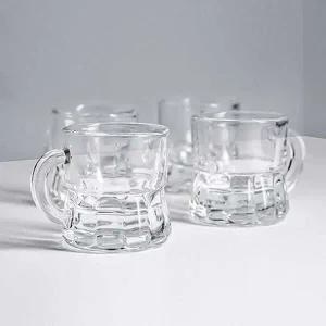 오븐락 MK86JK39 퓨어 미니 손잡이 소주잔 50ml(4P세트)