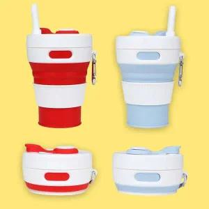 접이식 SL61XO46 휴대용 가벼운 예쁜 빨대 텀블러