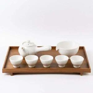 이천도자기 IM92TQ40 균열유 5인 다기세트 전통찻잔 선물용 다기 다도구