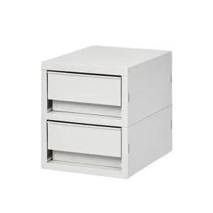 뉴트로 소품함 미니 2단 문구 사무용품