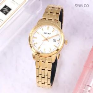 세이코 SUR412P1 모던 클래식 골드 아날로그 캐쥬얼 정장 여자 메탈 시계 c