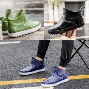 [라일리] Rly 레인 부츠 미들 발목 장화 작업화 남여 공용 유  43642198)