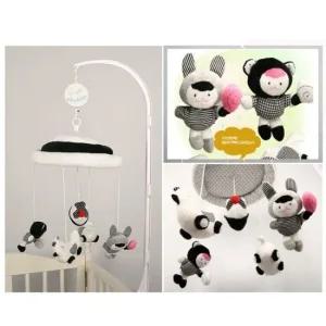 아기모빌 요정흑백모빌 오르골포함 멜로디 봉제인형 신생아모빌