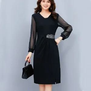 #허리스팽클원피스