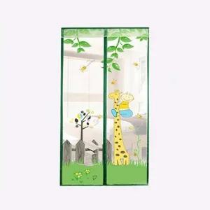 문 모기장 90x210cm 베란다 방충 접착 분리형 현관 입구 문틀 출입문 미세망 창문