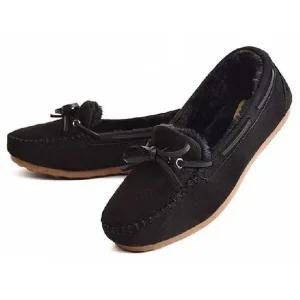 [라일리] Rly 여성 겨울 데일리 슬립온 따뜻한 털신 모카신 방  43642849)