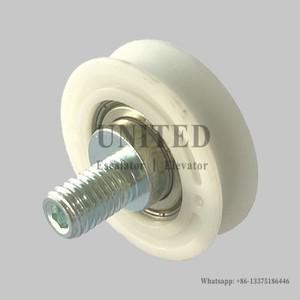 엘리베이터 문짝 롤러 편심 OD48mm W14mm 베어링 6002 M12 예비 부품 10 개